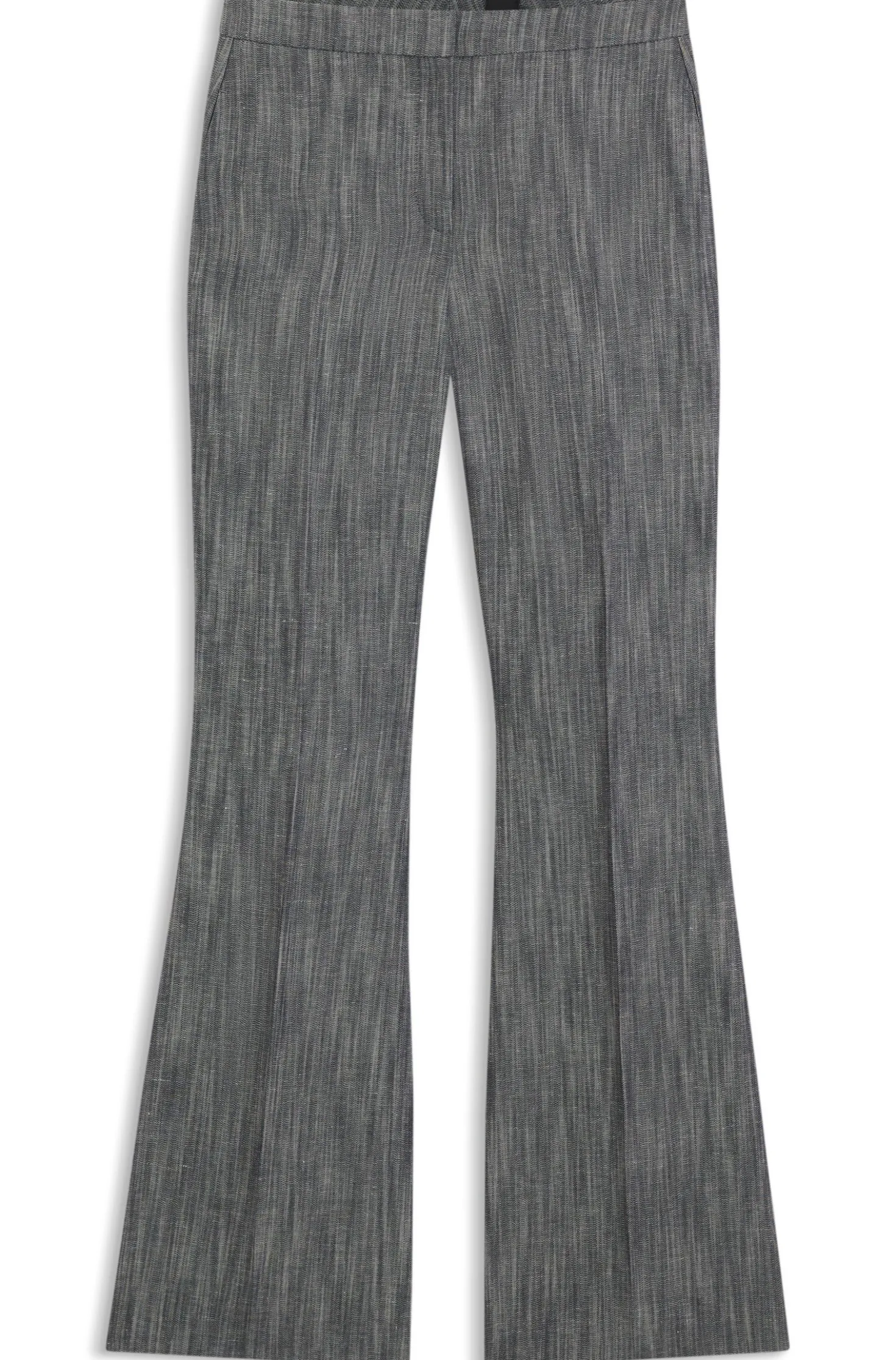 Regular-Fit Hose aus meliertem Denim