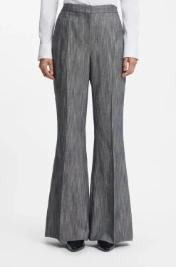 Regular-Fit Hose aus meliertem Denim