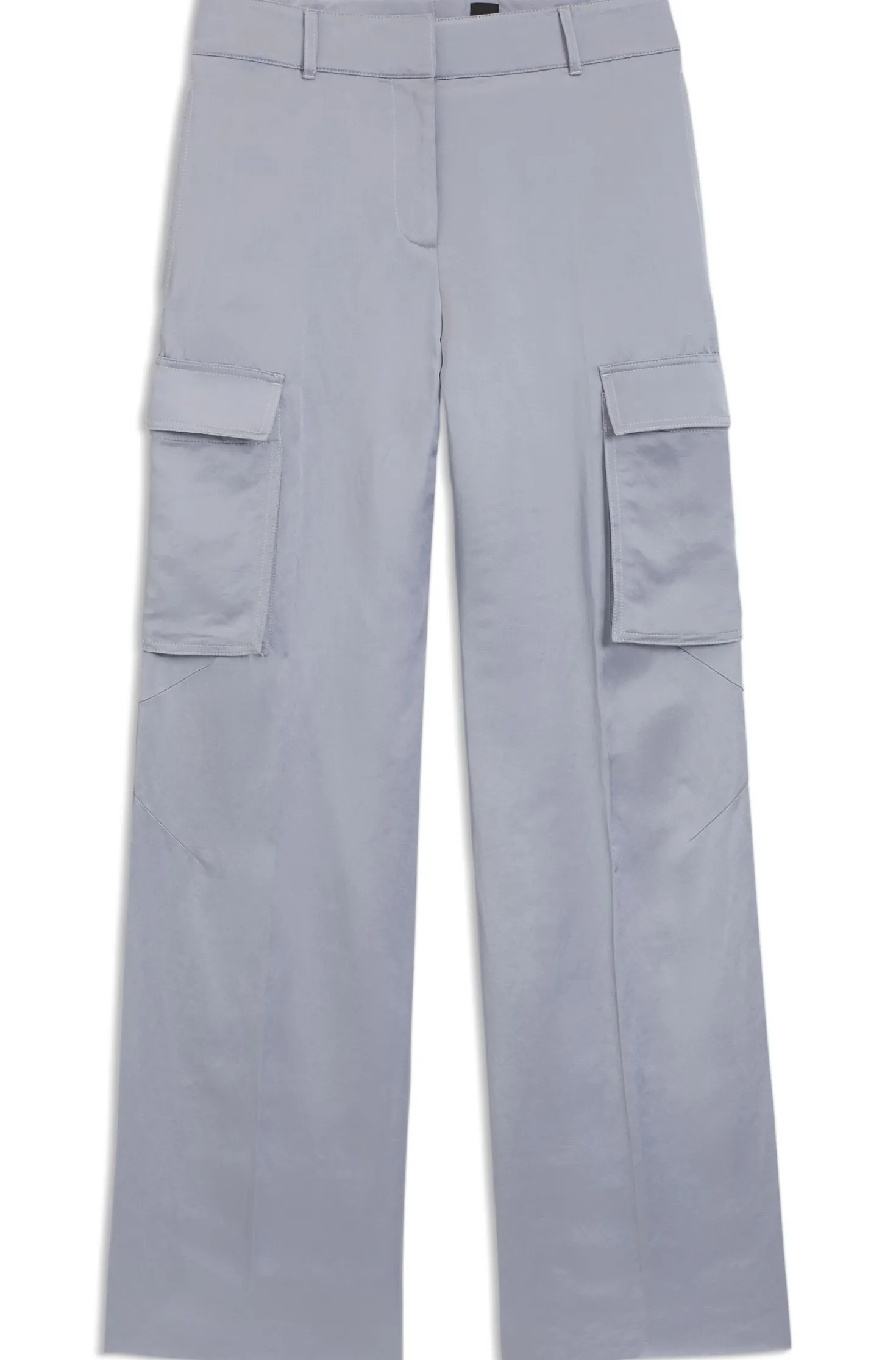 Regular-Fit Hose aus Satin