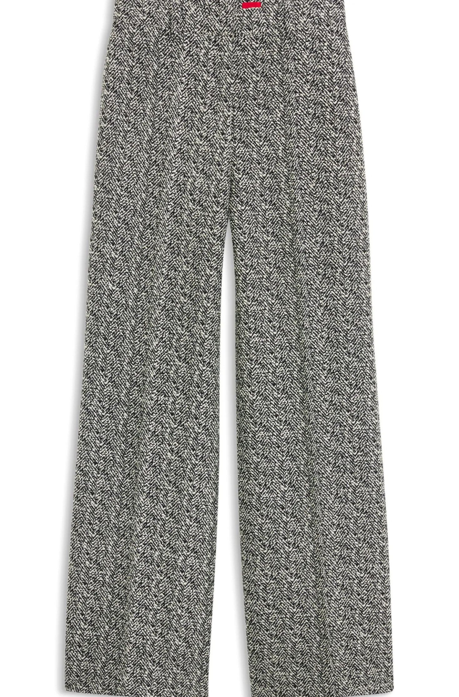 Regular-Fit Hose aus Stretch-Gewebe mit Fischgrätmuster