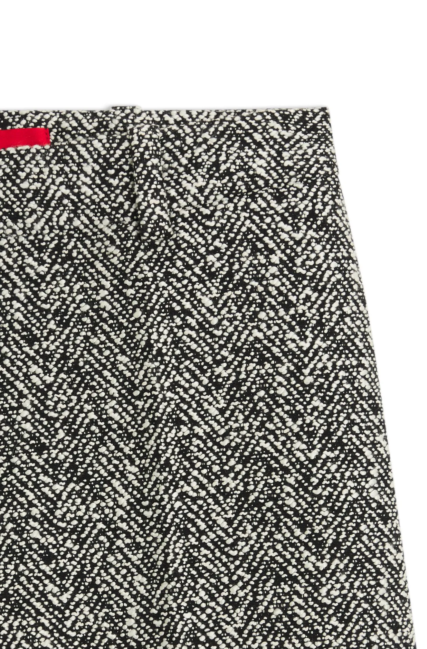 Regular-Fit Hose aus Stretch-Gewebe mit Fischgrätmuster