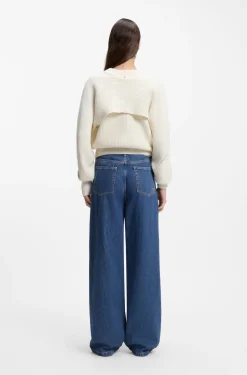 Regular-Fit Jeans mit weitem Bein