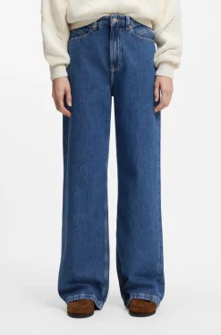 Regular-Fit Jeans mit weitem Bein