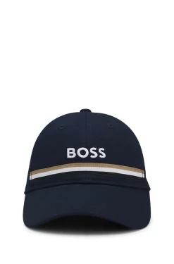 Reitsport-Cap aus Baumwolle mit Logo-Stickerei