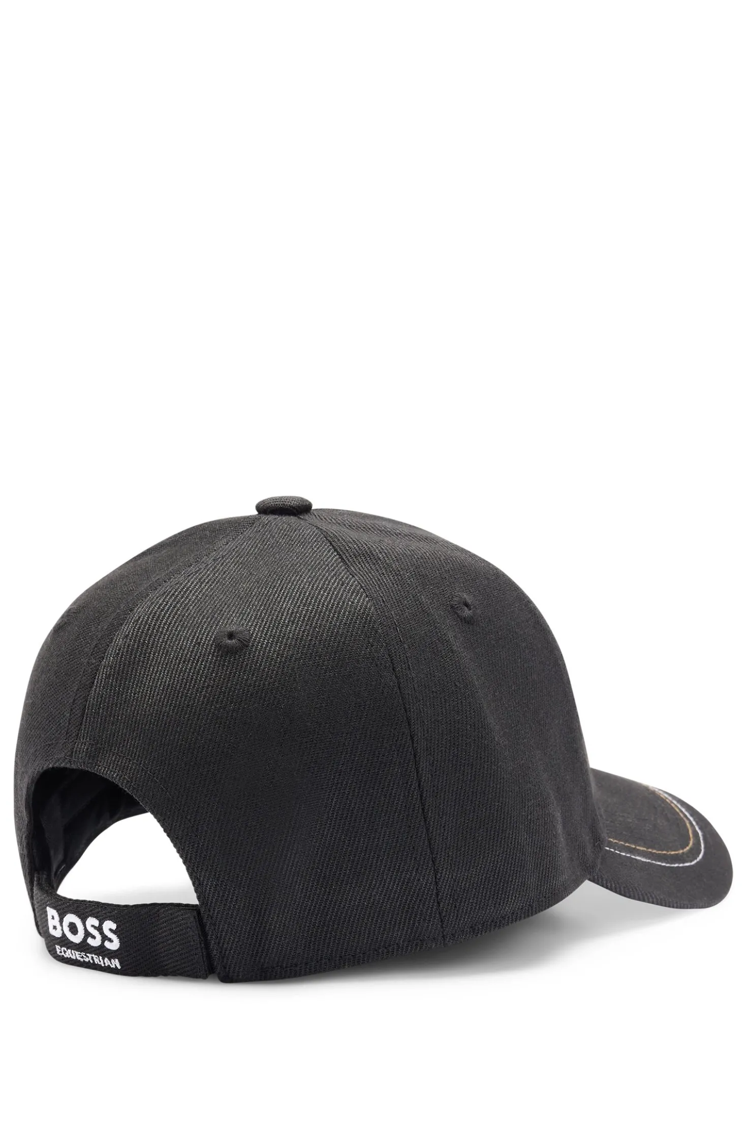 Reitsport-Cap mit fünf Bahnen und Logo-Details