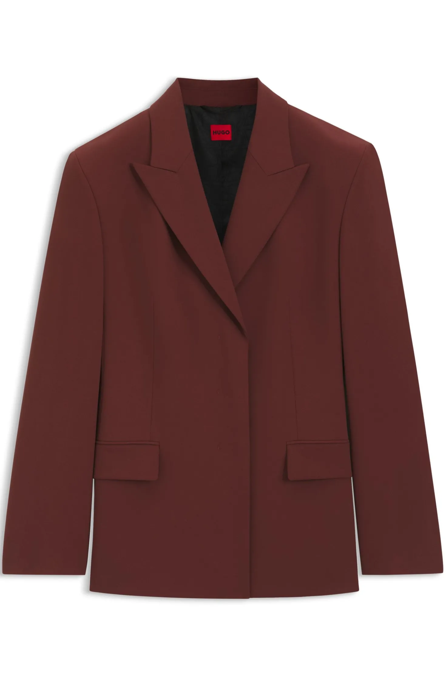 Relaxed-Fit Blazer aus elastischem Gewebe