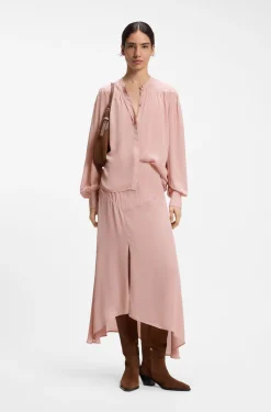 Relaxed-Fit Bluse aus Crêpe de Chine
