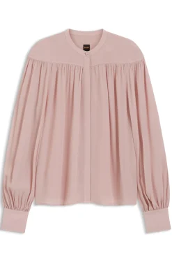 Relaxed-Fit Bluse aus Crêpe de Chine