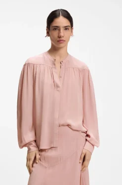 Relaxed-Fit Bluse aus Crêpe de Chine