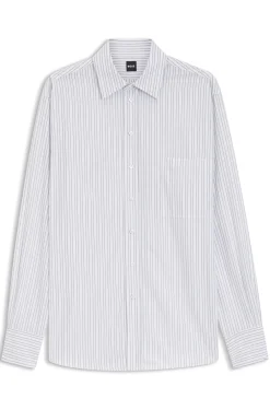 Relaxed-Fit Bluse aus gestreifter Baumwoll-Popeline