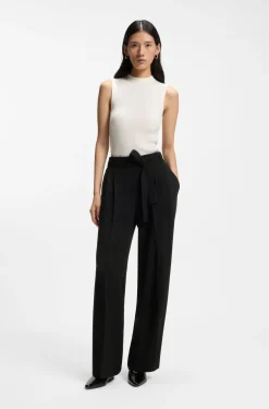 Relaxed-Fit Hose aus japanischem Krepp