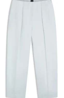 Relaxed-Fit Hose aus Satin mit Bundfalten auf der Vorderseite