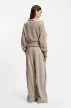 Relaxed-Fit Hose aus Schurwolle