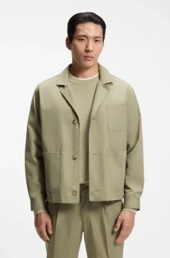 Relaxed-Fit Jacke aus Baumwolle