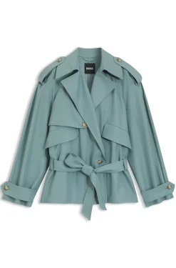 Relaxed-Fit Jacke aus fließendem Twill