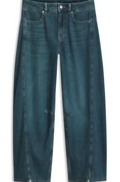 Relaxed-Fit Jeans mit Ballon-Bein und Schlitzen an der Vorderseite