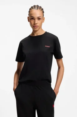 Relaxed-Fit Pyjama-Top aus Stretch-Baumwolle