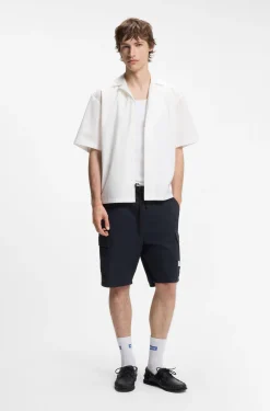 Relaxed-Fit Shorts aus Baumwoll-Ripstop
