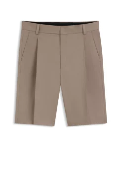 Relaxed-Fit Shorts aus elastischem Baumwoll-Twill