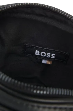 Reporter-Tasche aus italienischem Leder mit Double-B-Monogramm