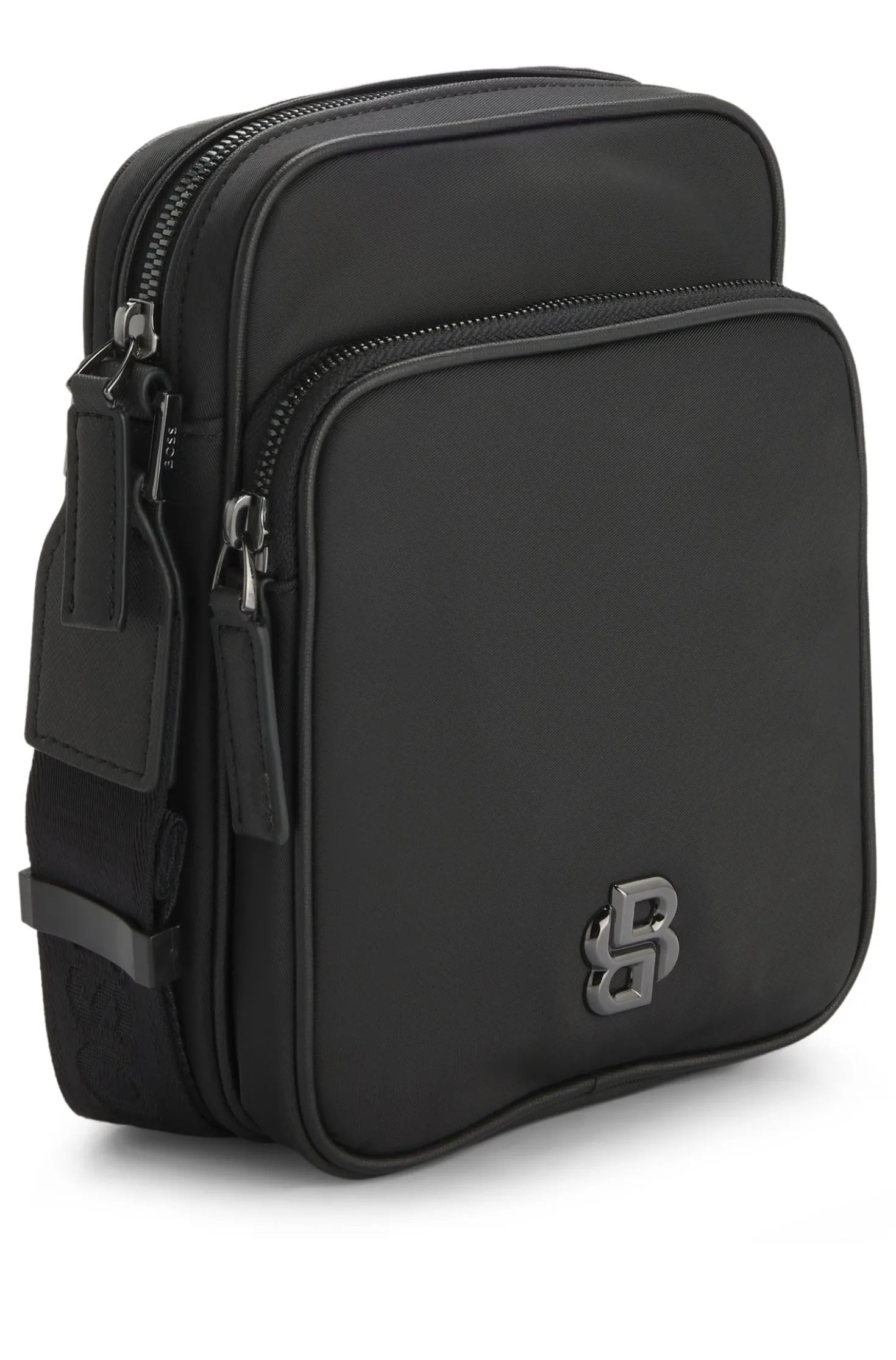 Reporter-Tasche aus Twill mit Double-B-Monogramm