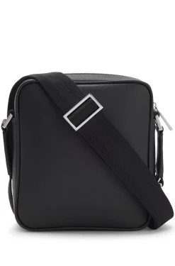 Reporter-Tasche mit silberfarbenem Logo-Schriftzug