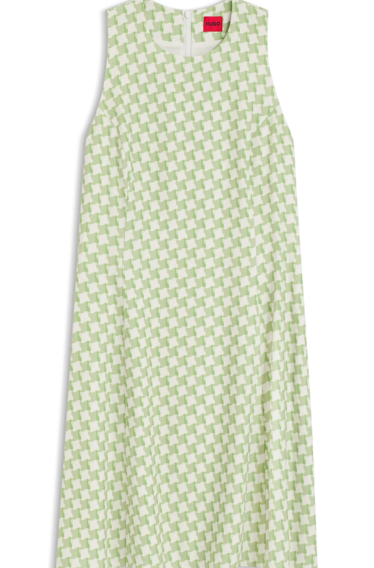 Ärmelloses Kleid mit geometrischem Print