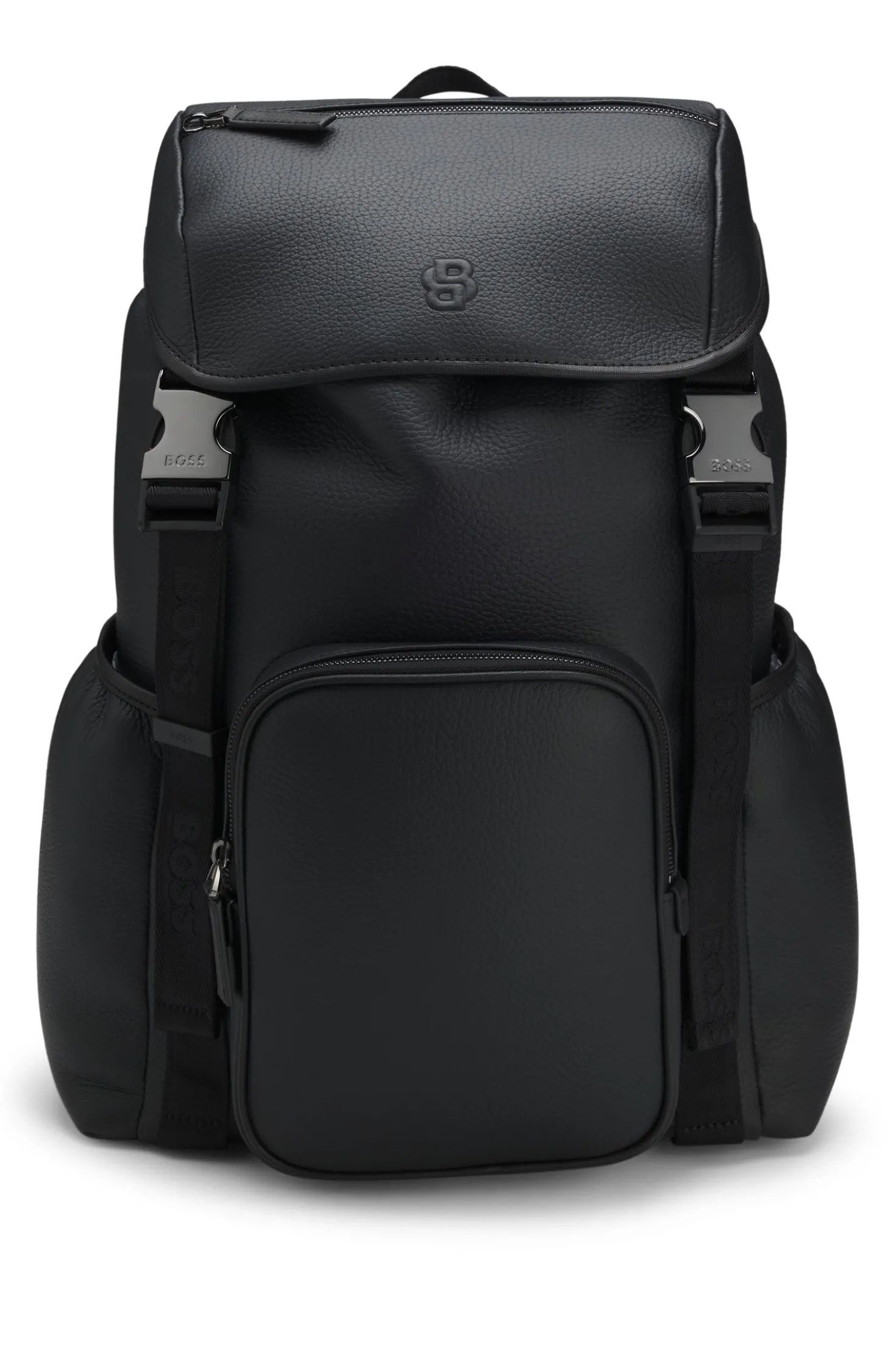 Rucksack aus italienischem Leder mit Double-B-Monogramm