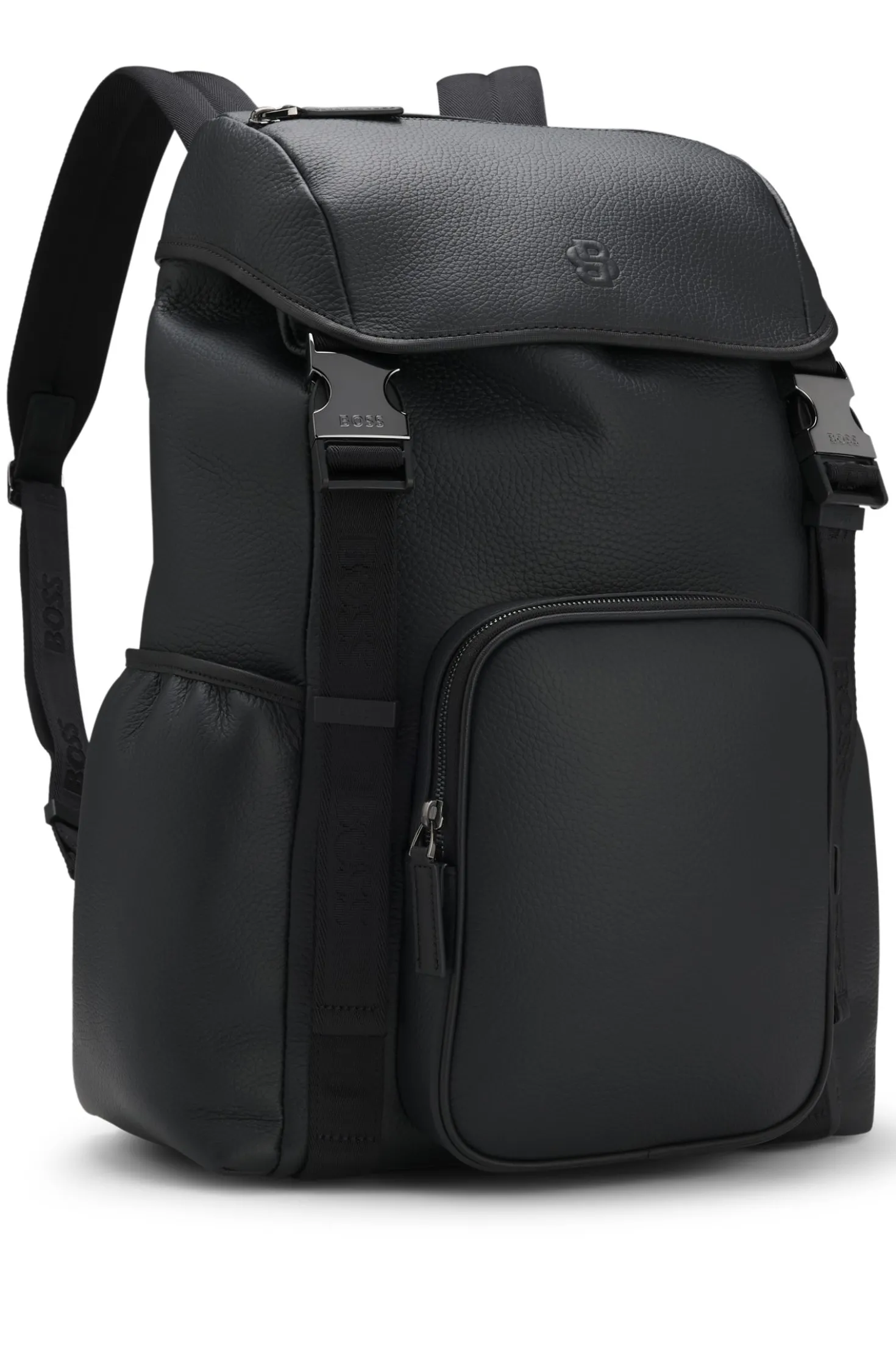 Rucksack aus italienischem Leder mit Double-B-Monogramm