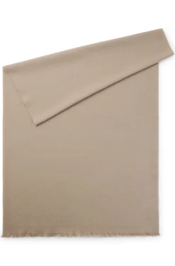 Schal aus Baumwoll-Mix mit Wolle und Monogramm-Muster