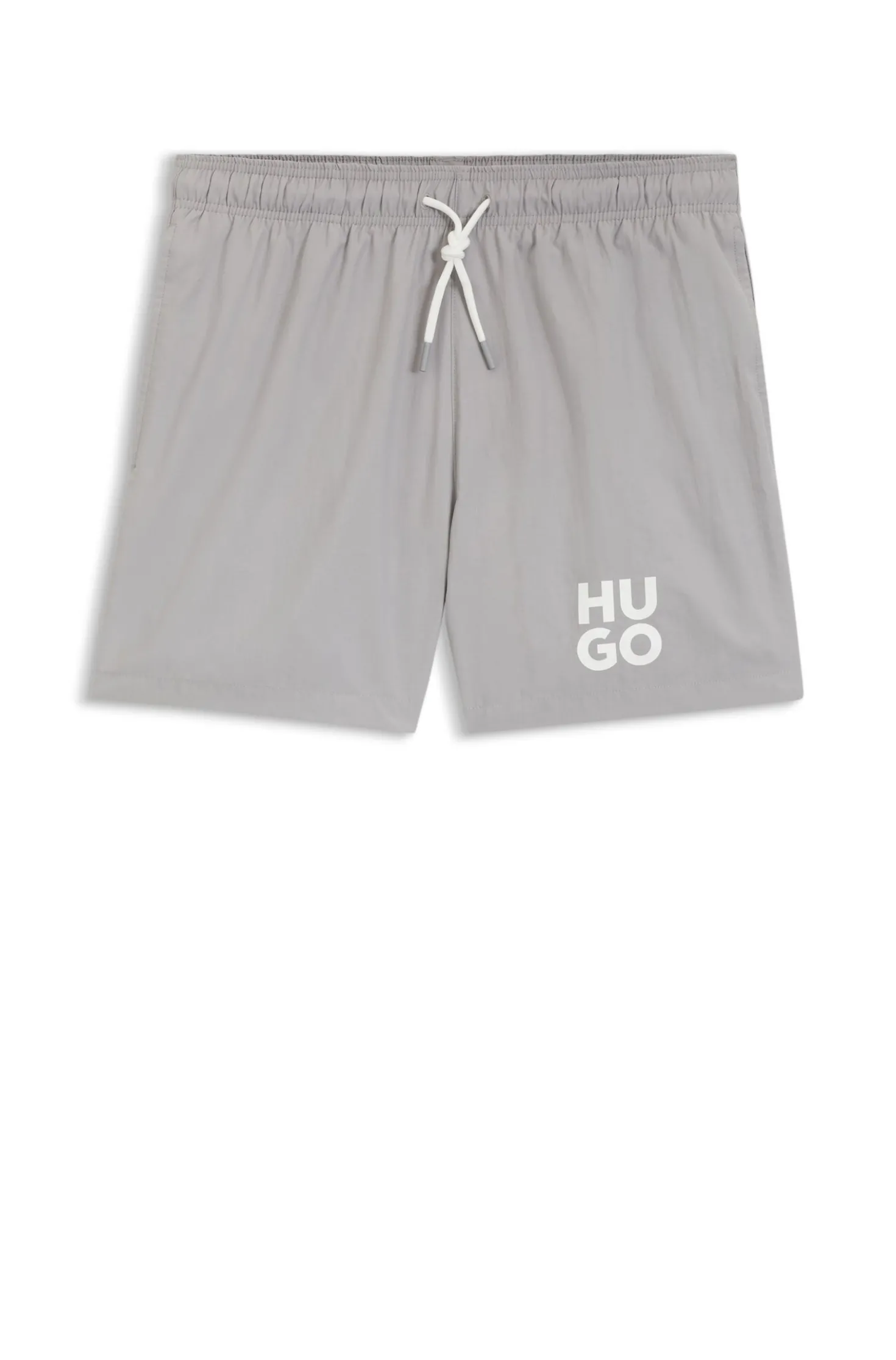 Schnell trocknende Badeshorts mit Stacked-Logo-Print