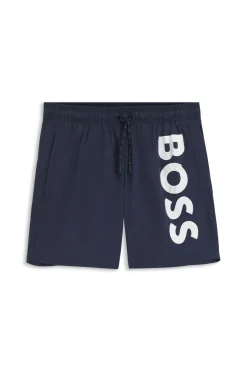 Schnell trocknende Badeshorts mit aufgedrucktem Logo