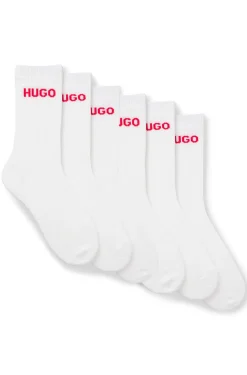 Sechserpack kurze Socken mit Logo-Detail