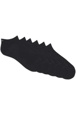 Sechserpack Sneakers-Socken aus Baumwoll-Mix mit Logos