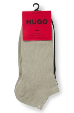 Sechserpack Sneakers-Socken aus Baumwoll-Mix mit Logos