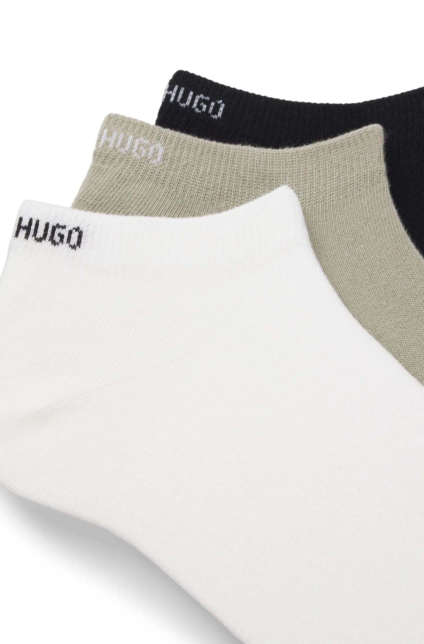 Sechserpack Sneakers-Socken aus Baumwoll-Mix mit Logos