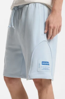Shorts aus Baumwoll-Mix mit Logo-Label