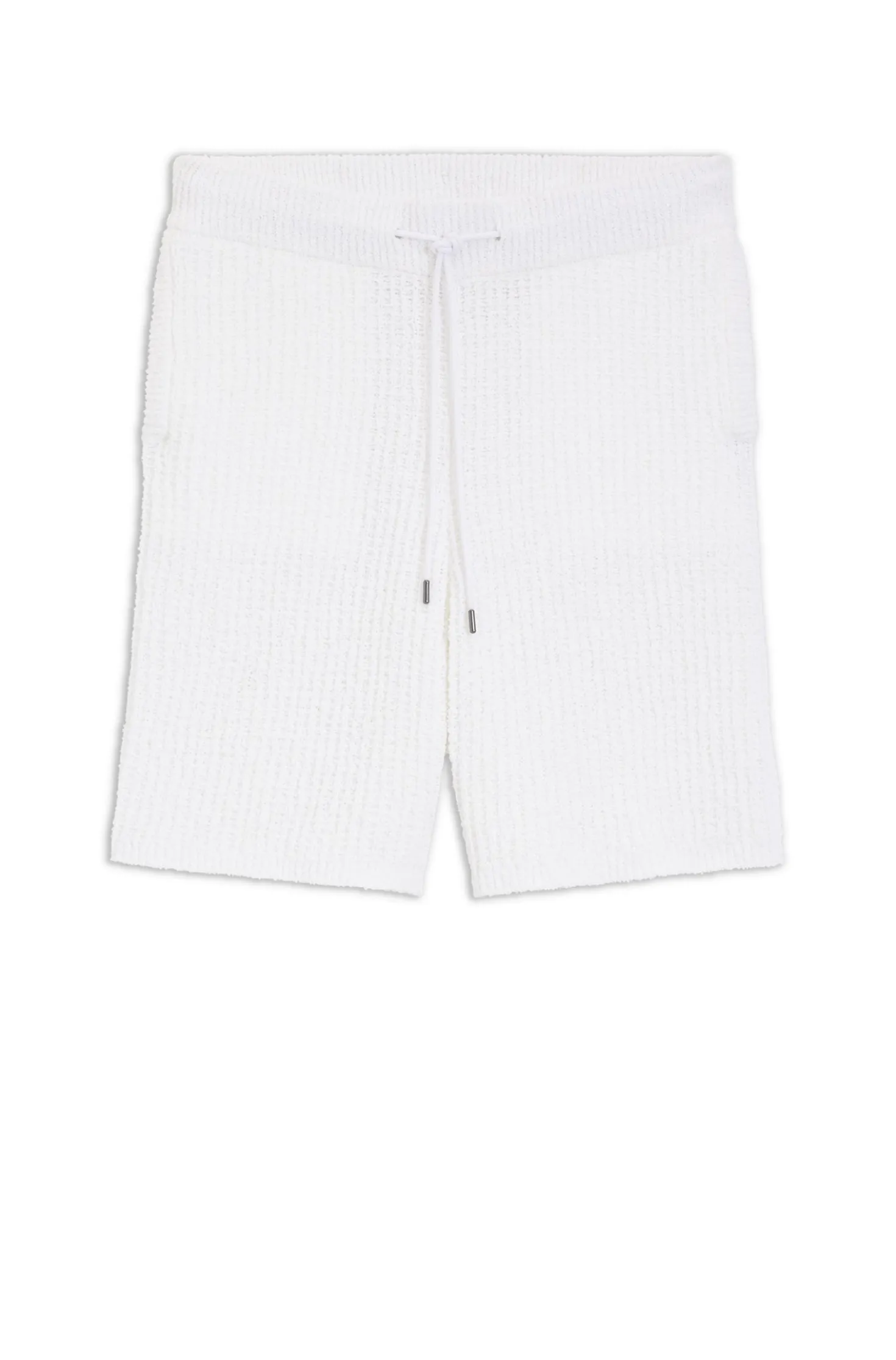 Shorts aus Baumwoll-Mix mit Rippstrick