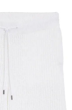 Shorts aus Baumwoll-Mix mit Rippstrick