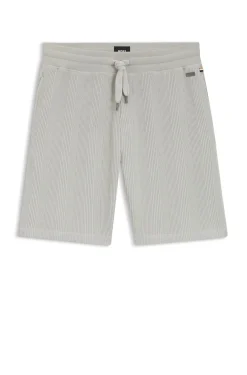 Shorts aus Baumwoll-Mix mit Waffelstruktur