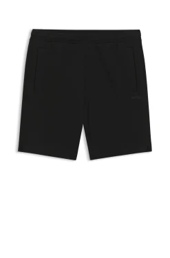 Shorts aus Piqué-Jersey im Baumwoll-Mix mit Logo-Stickerei