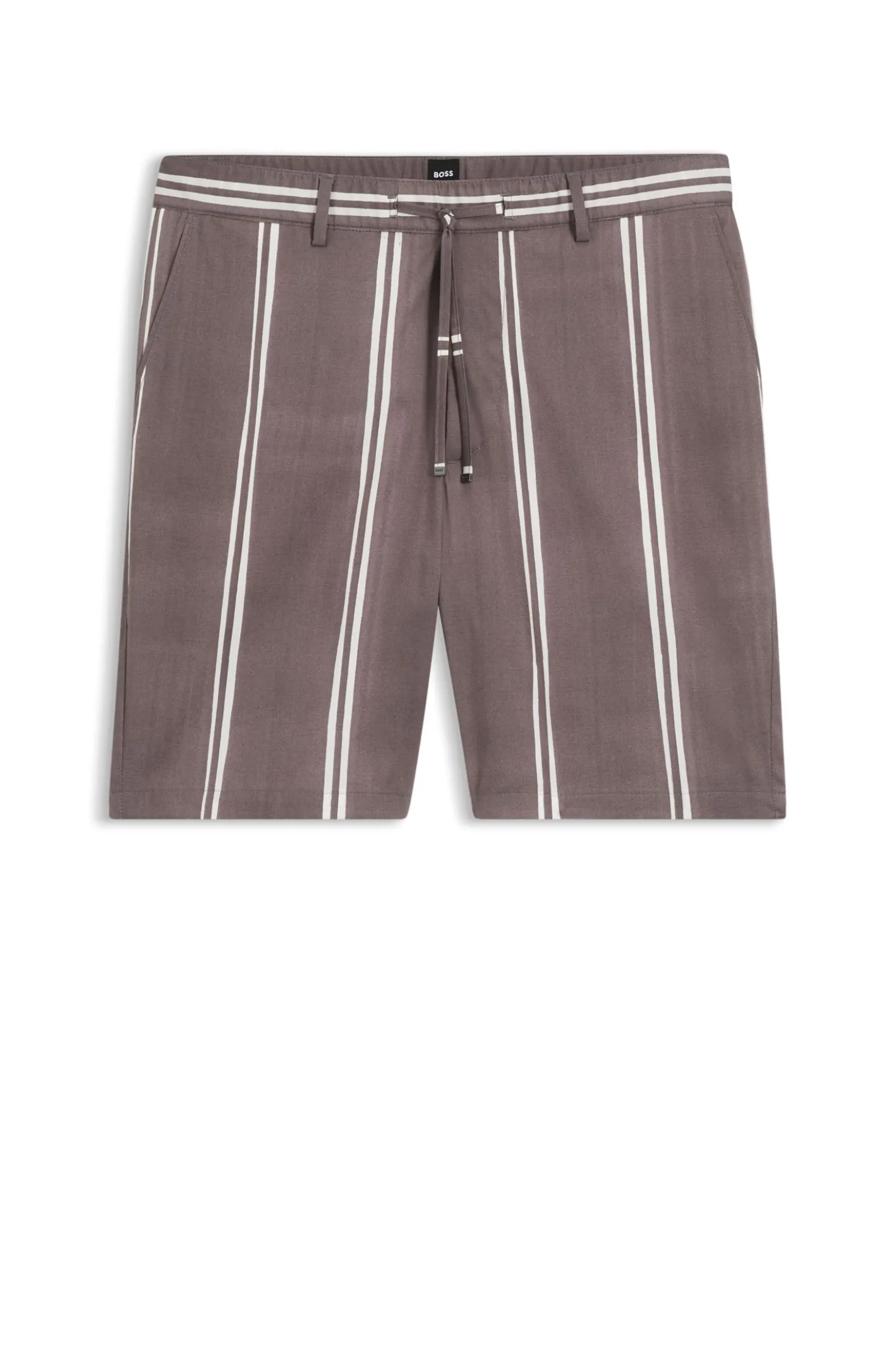 Shorts aus Stretch-Baumwolle mit Druckmuster