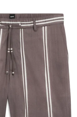 Shorts aus Stretch-Baumwolle mit Druckmuster