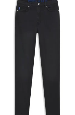 Skinny-Fit Jeans aus schwarzem Stretch-Denim