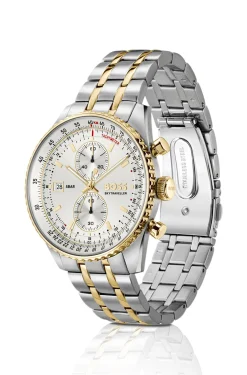Skytraveller Pro zweifarbige Uhr mit Saphirglas