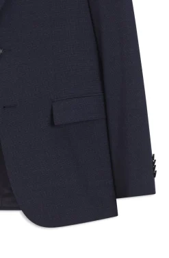 Slim-Fit Anzug aus fein gemusterter Schurwolle