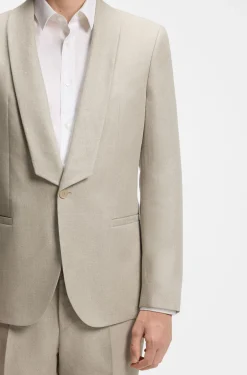 Slim-Fit Anzug aus Leinen-Twill