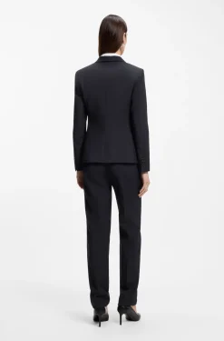 Slim-Fit Blazer aus in Italien gefertigter Schurwolle