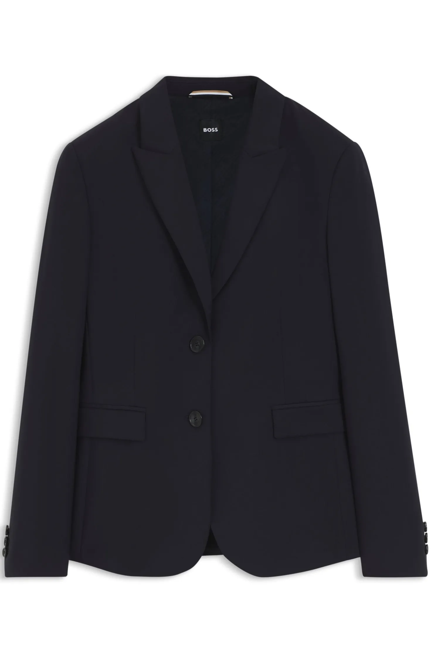 Slim-Fit Blazer aus in Italien gefertigter Schurwolle