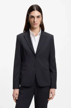 Slim-Fit Blazer aus in Italien gefertigter Schurwolle